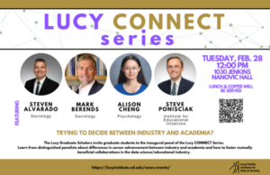 Lucy Connect Series February speakers