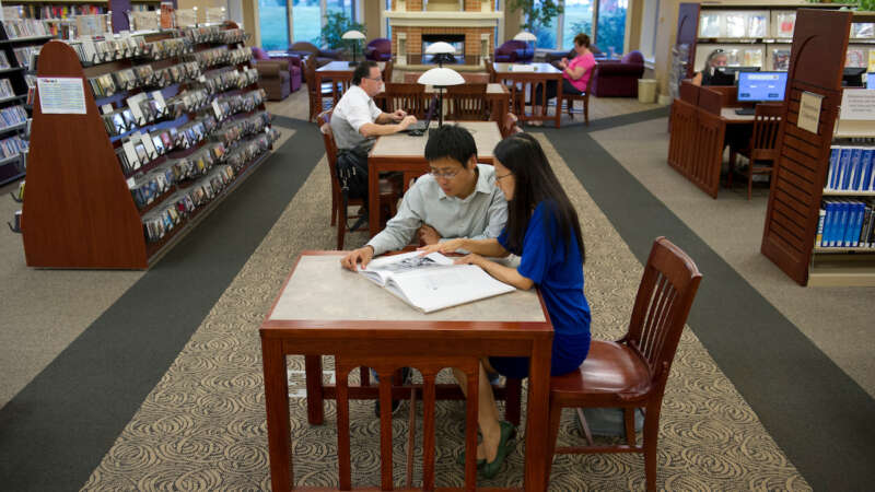 Cheng, Liu in library